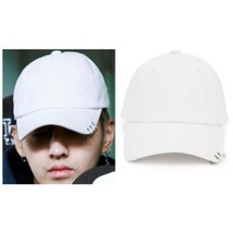 Baseball Kappe Herren Damen Mode GD Kpop Bts Stil Hut Weiß Ringe Neu - £7.90 GBP