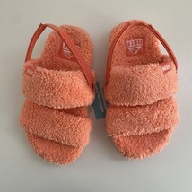 Reef Kids Little Beach Bum Vista Faux Fur Lining Coral Sandals Shoes 7/8 NWT - £16.98 GBP