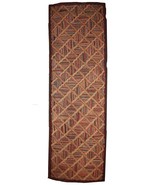 Handmade antique American hooked runner 2.9&#39; x 8.3&#39; (88cm x 252cm) 1880s... - $28,593.92 MXN