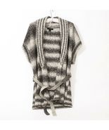 Banana Republic Belted Cardigan Gray White Sweater US WM&#39;s Medium - $20.54 CAD