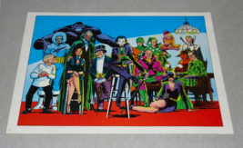 1978 JLA Batman Superman FOES poster: Catwoman,Joker,Riddler,Penguin,Luthor,DCU - £27.22 GBP