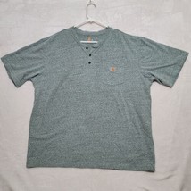 Carhartt Men&#39;s Polo Shirt Size 2XL XXL Gray Short Sleeve Casual Work - £20.29 GBP