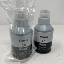 Canon 3383c001 GI-20 PGBK Black INk Lot of 2 Genuine New OEm OPen Box (A5) - €12,83 EUR