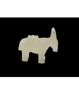 Vintage Miniature Statue Figurine Marble Onyx Stone Hand Carved Donkey Mule - $129.36 MXN