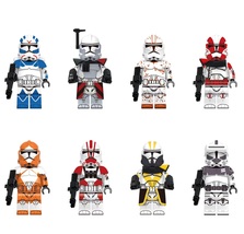 Star Wars Bomb Squad Colt Captain Grey Styles Clone trooper 8pcs Minifig... - $18.49