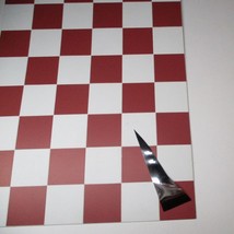 SCRATCH N DENT Mosaic Floor Tile Sheet WM34126 Red &amp; White Dollhouse Min... - $3.33