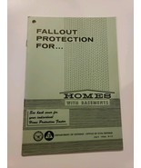 1966 Fallout Protection For Homes With Basements Pamphlet Dept Defense C... - $21.86 CAD