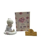 Precious Moments by Enesco Blonde Girl Watching Flowers Age 3 Figurine 1... - £14.76 GBP