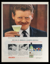 1956 Ron Bacardi Puerto Rican Rum Vintage Print Ad - $14.20
