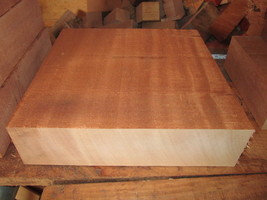 Beautiful Huge Kd African Mahogany Bowl Blank Lathe Lumber Carve 18&quot; X 18&quot; X 3&quot; - £95.49 GBP