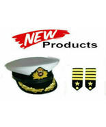WHITE STAR TITANIC CRUISE SHIP CAPT SMITH NEW HAT &amp; CAPT RANK SHOULDER B... - $136.00