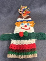Vintage Scary Clown Hand Puppet. Hand Crafted - £19.44 GBP