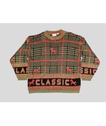Vintage Venezia 80&#39;s Classic Holiday Horse USA Oversized Pullover  Sweat... - $23.75