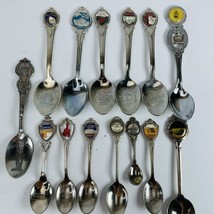 Vintage Spoons LOT OF 14 Collectors SOUVENIR SPOONS New England STATES N... - $20.53
