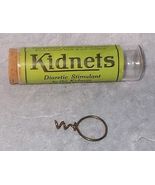 Vintage Medicine Glass Corked Tube Kidnets Diuretic Stimulant with Cork ... - £19.61 GBP