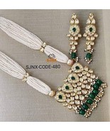 VeroniQ Trends- Designer Rani Haar in Kundan/Polki Necklace Set With Gre... - $152.61 CAD