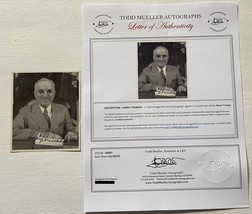 Harry S. Truman Signed Autographed Vintage 3.75x4 Book Photo - Lifetime COA - £627.64 GBP