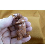 (Y-DIN-TY-706) orange T-REX Tyrannosaurus DINOSAUR gem carving FIGURINE ... - $24.05 CAD