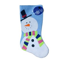 Holiday Style 20” Christmas Snowman Stocking Holiday NEW  - $9.01