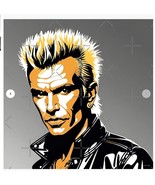 Billy Idol Poster - 33.1&quot; x 33.1&quot; - Semi Gloss - $54.12 CAD