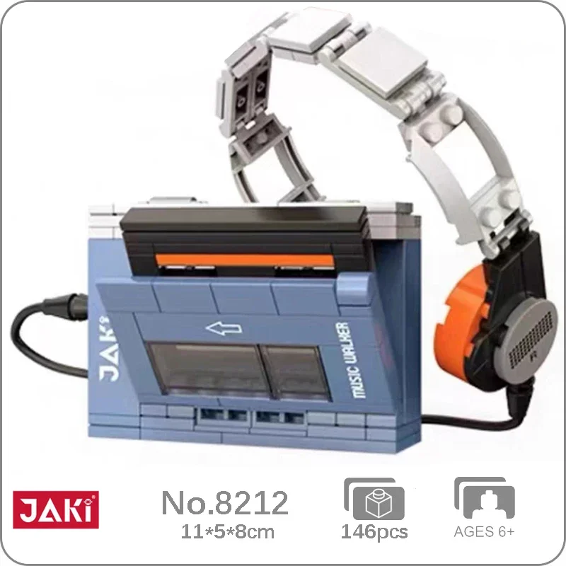 JAKI 8212 Cassette Music Walkman Tape Recorder Radio Earphone Machine Mini - $18.20