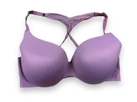 Incredible By Victoria&#39;s Secret Lined Perfect Coverage Racerback Purple Bra 36DD - £18.26 GBP