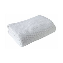 Clair de Lune Pram &amp; Travel Extra Soft Cotton Cellular Blanket (White)  - £13.94 GBP