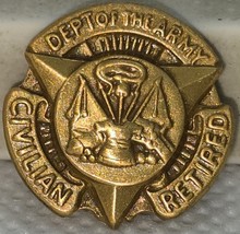 Dept. Of The Army Civilian Retired Pin - $148.66 MXN
