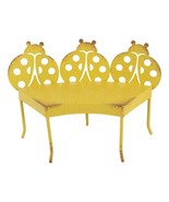 1 PC of Garden Lady Bug Metal Bench Mini Fairy Garden Decorative Accessory - $20.56 CAD