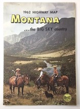 Vintage 1962 Montana Official State Highway Department Road Map - £4.73 GBP