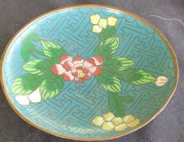 Vintage Enameled Brass Dipping Dish – COLORFULLY ENAMELED – LOOKS VERY OLD - £15.78 GBP