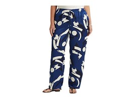 Lauren Ralph Lauren Plus Size Geometric Print Charmeuse Wide Leg Pants, Size 3X - £68.61 GBP