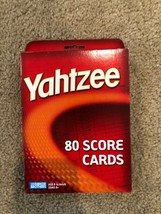 Yahtzee Score Cards Pad for Game Play 80 Sheets in Original box Red NEW - $9.49