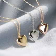 Glossy Love Photo Box Necklace | Fashionable and Simple Keepsake Jewelry - £12.78 GBP