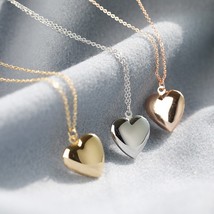 Glossy Love Photo Box Necklace | Fashionable and Simple Keepsake Jewelry - £11.96 GBP