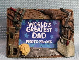 Worlds Greatest Dad Photo Frame Daddy Fathers Day Gift  - $8.55