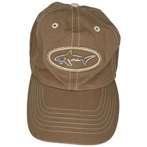 Greg Norman Collection Shark PGA Golf Baseball Hat Embroidered Unisex Tan - $19.79