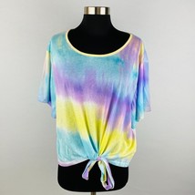 Shein Womens Womens Plus 4XL Colorful Pastel Tie Dye Hippie Bohemian Top - £16.24 GBP
