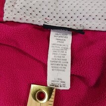 L.L. Bean Women's Pink/Red Full Zip Fleece Hoodie Jacket Pockets Size Small image 4