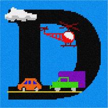 Pepita Needlepoint Canvas: Letter D City, 7&quot; x 7&quot; - $50.00+