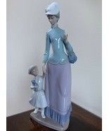 Lladro Mother Daughter Homecoming Lady Woman Holding Childs Hand Retired... - £196.60 GBP