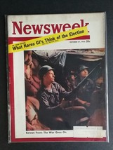 Newsweek Magazine October 27, 1952 Warfront in Korea - Korea GI&#39;s - 423 - £5.53 GBP