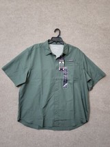 Eddie Bauer Tech Woven Shirt Mens XXL Green Vented UPF 40 Fishing Outdoor NEW - £15.36 GBP