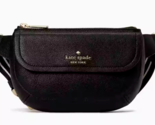 Kate Spade Rosie Belt Bag Purse Black Pebbled Leather KB712 NWT $299 Retail - £87.57 GBP