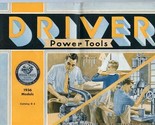 1936 Driver Power Tools Catalog G 6 for the Amateur &amp; Professional Craft... - $37.62