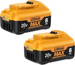 In Place Of The Dewalt 20V Battery 8.0Ah Max Xr Cordless Tools Dcb180 Dcb205 - £57.22 GBP