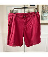 Lululemon Flat Front Commission Chino Shorts Deep Red 9” Inseam $88 34 - $504.20 MXN