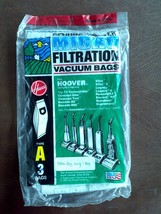 Genuine Hoover Vacuum Type A Bags Allergen Filtration 1bag for Uprights - $2.97