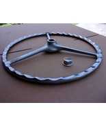 RARE Nickel BRONZE Edson 18&quot; diameter Steering Wheel Comfort Grip 1&quot; key... - $22,107.95 MXN