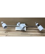 TRACK LIGHTS EGLO Davida 3-Light Matte White and Chrome Finish NEVER Ins... - $19.07 CAD